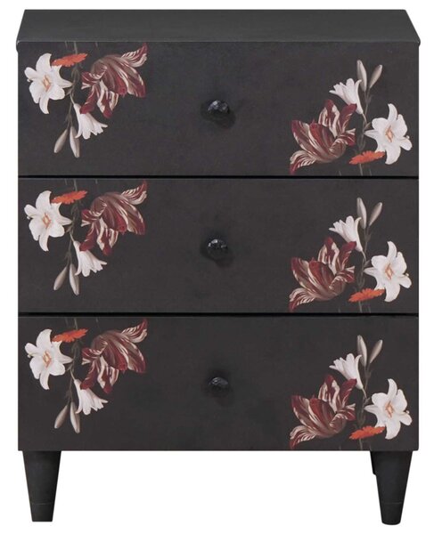 Éjjeli asztal fiókkal Sokszínű 50 x 33 x 60 cm Tömör Mangófát