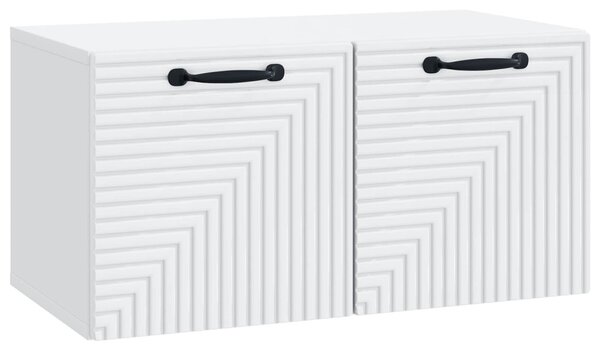 Fali TV szekrény Fehér 59,5 x 31 x 30 cm Szerelt Fa