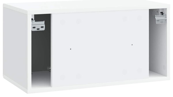 Fali TV szekrény Fehér 59,5 x 31 x 30 cm Szerelt Fa