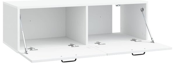 Fali TV szekrény Fehér 98 x 41 x 30 cm Szerelt Fa
