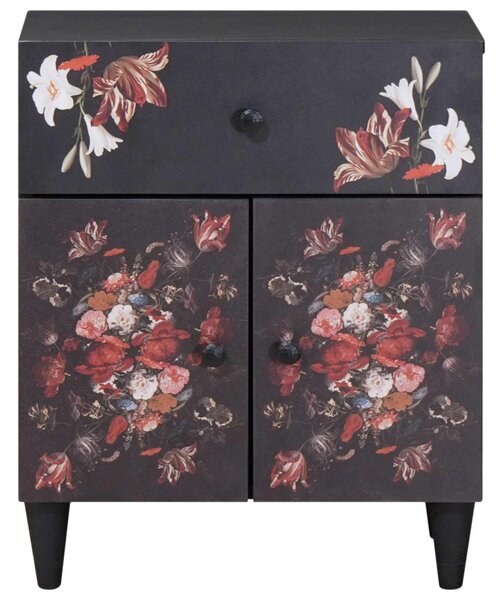 Éjjeli asztal fiókkal Sokszínű 50 x 33 x 60 cm Tömör Mangófát