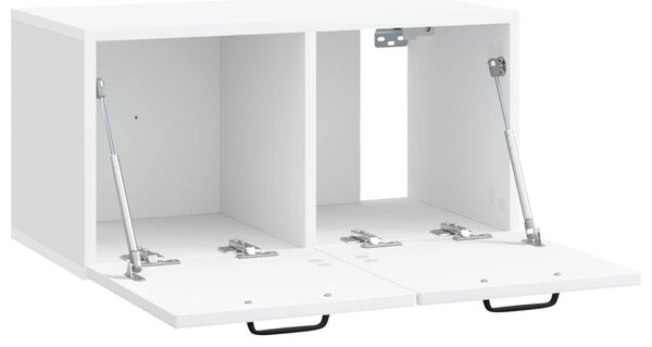 Fali TV szekrény Fehér 59,5 x 31 x 30 cm Szerelt Fa