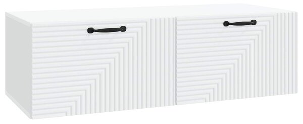 Fali TV szekrény Fehér 98 x 41 x 30 cm Szerelt Fa
