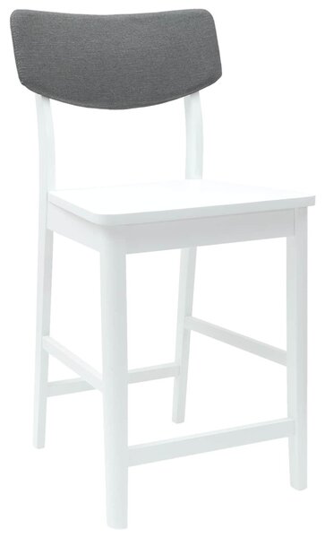 Étkező Székek 2 pcs Fehér 48 x 49 x 95 cm Tömör Gumi Fa