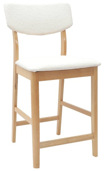Étkező Székek 2 pcs Természetes 48 x 49 x 95 cm Tömör Gumi Fa