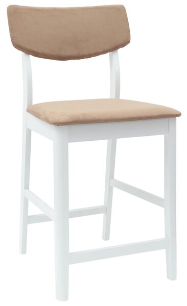 Étkező Székek 2 pcs Fehér 48 x 49 x 95 cm Tömör Gumi Fa
