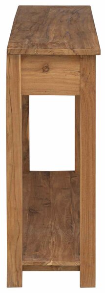 Konzolasztal Természetes 110 x 30 x 80 cm Tömör Teakfa