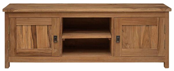 TV-szekrény 110 x 30 x 40 cm Természetes Tömör Teakfa