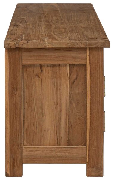 TV-szekrény 110 x 30 x 40 cm Természetes Tömör Teakfa