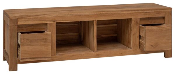 TV szekrény 110 x 30 x 35 cm Természetes Tömör Teakfa