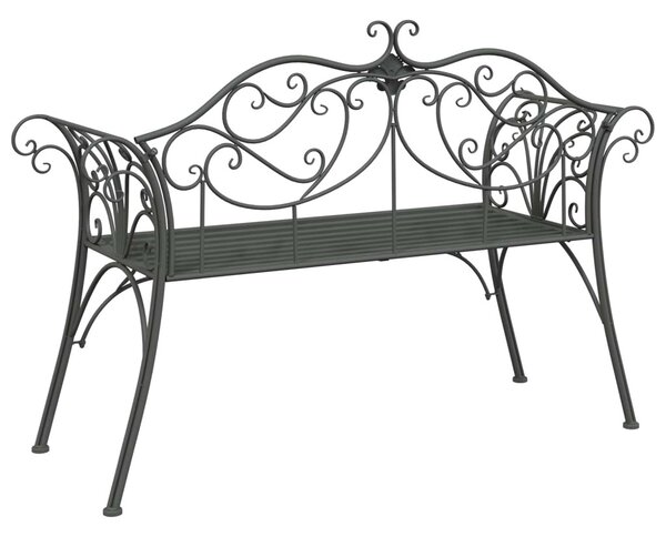 Kerti pad 2-Ülőhelyek száma 130 x 47 x 90 cm Acél Ezüst Szürke
