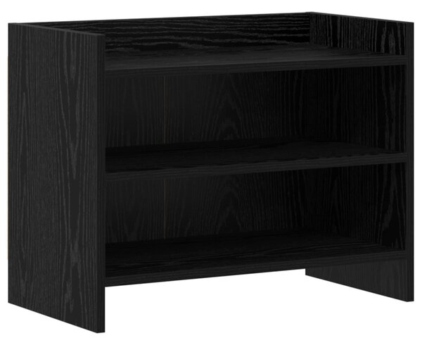 TV szekrény 60 x 33 x 47 cm Fekete Tölgy Szerelt Fa