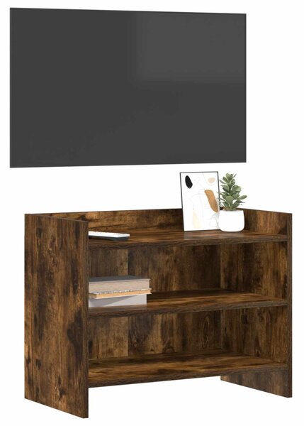 TV szekrény 60 x 33 x 47 cm Füstös Tölgy Szerelt Fa