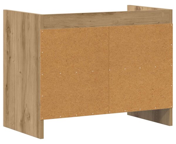 TV szekrény 60 x 33 x 47 cm Kézműves Tölgy Szerelt Fa
