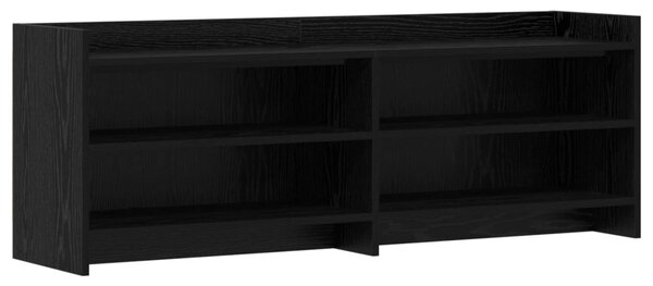 TV szekrény 135 x 33 x 47 cm Fekete Tölgy Szerelt Fa