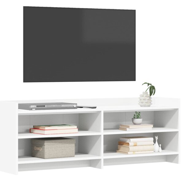 TV szekrény 135 x 33 x 47 cm Fehér Szerelt Fa