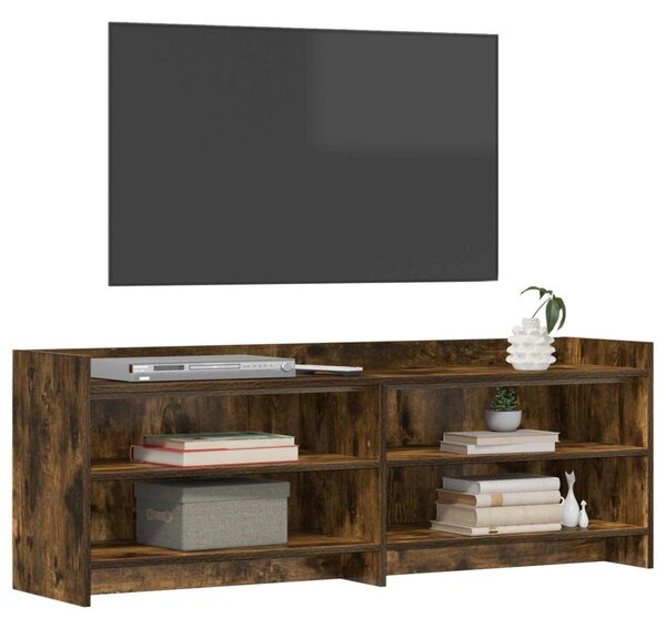 TV szekrény 135 x 33 x 47 cm Füstös Tölgy Szerelt Fa