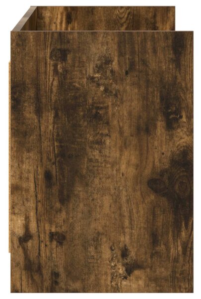TV szekrény 135 x 33 x 47 cm Füstös Tölgy Szerelt Fa