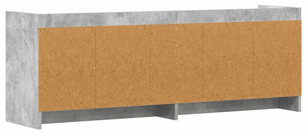 TV szekrény 135 x 33 x 47 cm Betonszürke Szerelt Fa