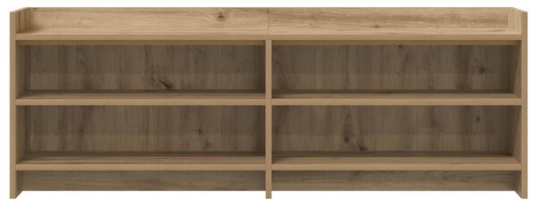 TV szekrény 135 x 33 x 47 cm Kézműves Tölgy Szerelt Fa