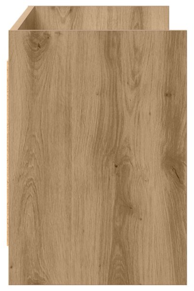 TV szekrény 135 x 33 x 47 cm Kézműves Tölgy Szerelt Fa