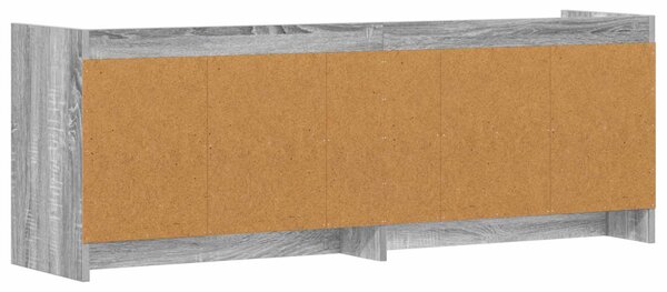 TV szekrény 135 x 33 x 47 cm Szürke Sonoma Szerelt Fa