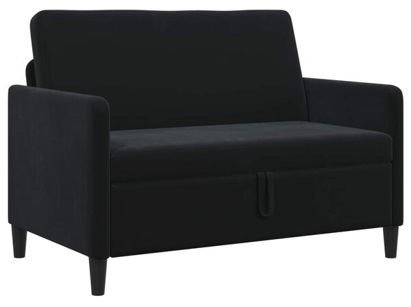 Tárolós Kanapé Fekete 122 x 78 x 87 cm Poliészter