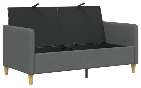 Tárolós Kanapé Sötétszürke 152 x 78 x 87 cm Poliészter