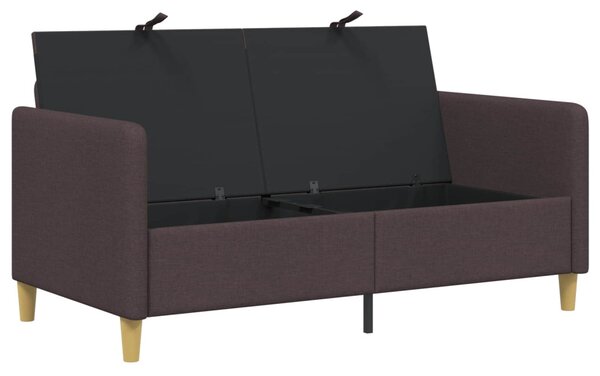 Tárolós Kanapé Sötét Barna 152 x 78 x 87 cm Poliészter