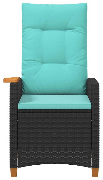 Dönthető szék tea tállal párnával 62 x 64 x 112 cm polirattan