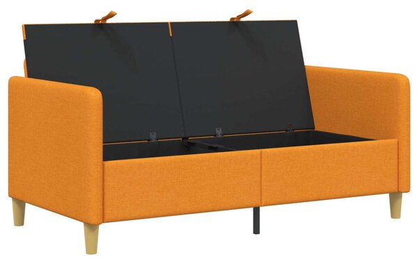Tárolós Kanapé Sötét sárga 152 x 78 x 87 cm Poliészter