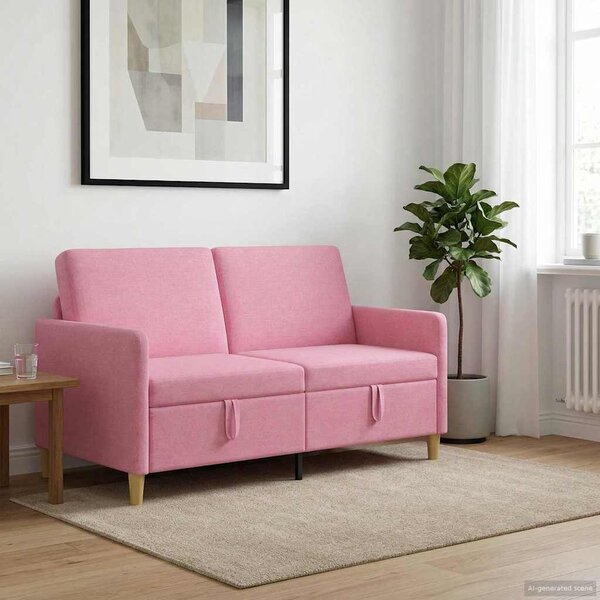 Tárolós Kanapé Rózsaszín 152 x 78 x 87 cm Poliészter