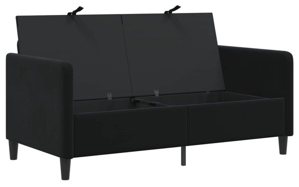 Tárolós Kanapé Fekete 152 x 78 x 87 cm Poliészter