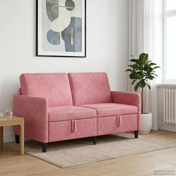 Tárolós Kanapé Rózsaszín 152 x 78 x 87 cm Poliészter