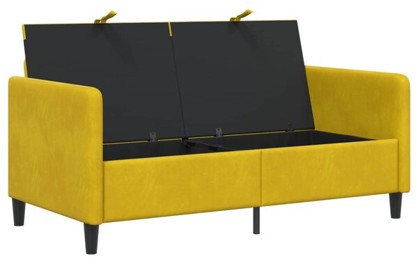 Tárolós Kanapé Sárga 152 x 78 x 87 cm Poliészter