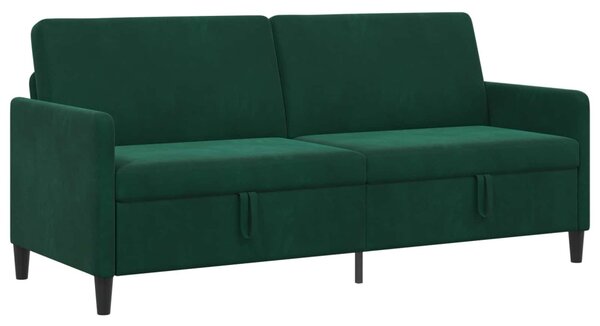Tárolós Kanapé Sötétzöld 192 x 78 x 87 cm Poliészter