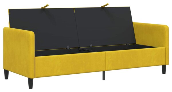 Tárolós Kanapé Sárga 192 x 78 x 87 cm Poliészter