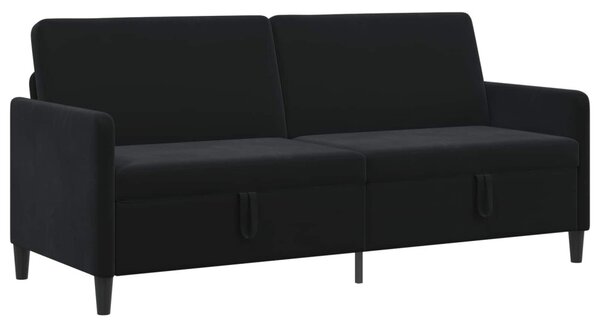 Tárolós Kanapé Fekete 192 x 78 x 87 cm Poliészter