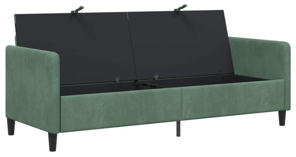 Tárolós Kanapé Tengeri Zöld 192 x 78 x 87 cm Poliészter