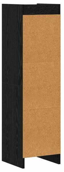 Könyvszekrény Fekete Tölgy 30 x 30 x 111 cm Szerelt Fa