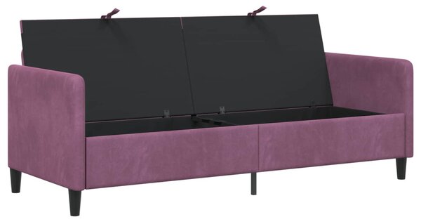 Tárolós Kanapé Lila 192 x 78 x 87 cm Poliészter