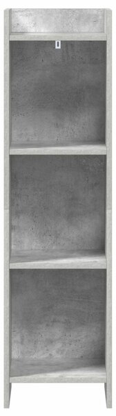 Könyvszekrény Beton Szürke 30 x 30 x 111 cm Szerelt Fa