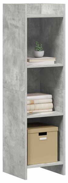 Könyvszekrény Beton Szürke 30 x 30 x 111 cm Szerelt Fa