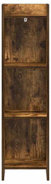 Könyvszekrény Füstös Tölgy 30 x 30 x 111 cm Szerelt Fa
