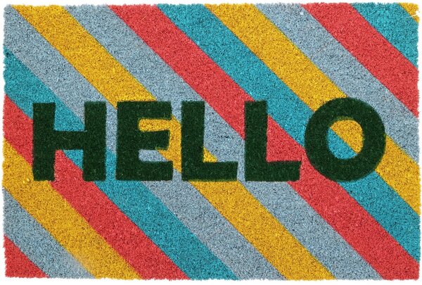 Kókusz szőnyeg Hello colour , 39 x 59 cm