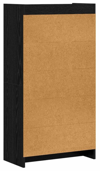 Könyvszekrény Fekete Tölgy 59 x 30 x 111 cm Szerelt Fa