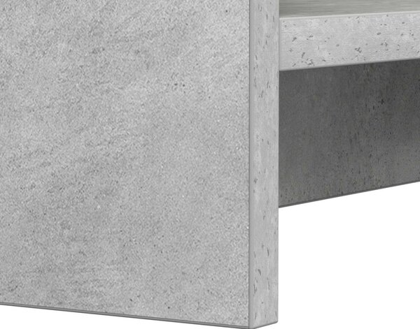 Cipőszekrény tárolóval Betonszürke 73,5 x 36 x 92 cm Szerelt Fa