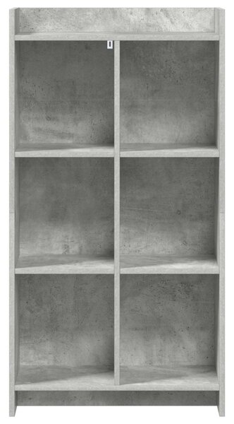 Könyvszekrény Beton Szürke 59 x 30 x 111 cm Szerelt Fa