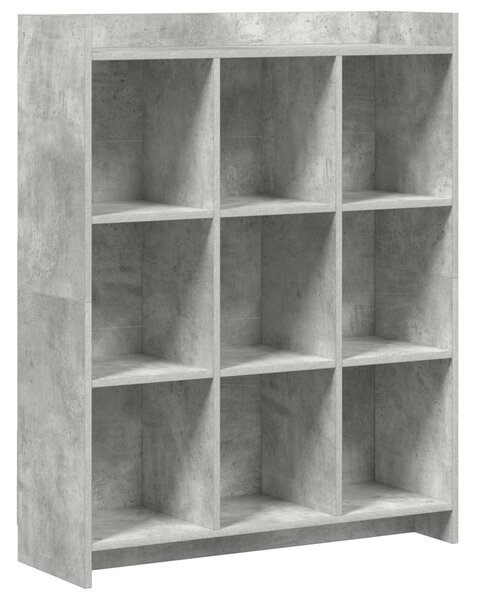 Könyvszekrény Beton Szürke 87,5 x 30 x 111 cm Szerelt Fa