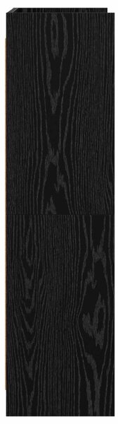 Könyvszekrény Fekete Tölgy 87,5 x 30 x 111 cm Szerelt Fa